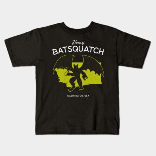 Home of Batsquatch – Washington, USA Cryptid Kids T-Shirt